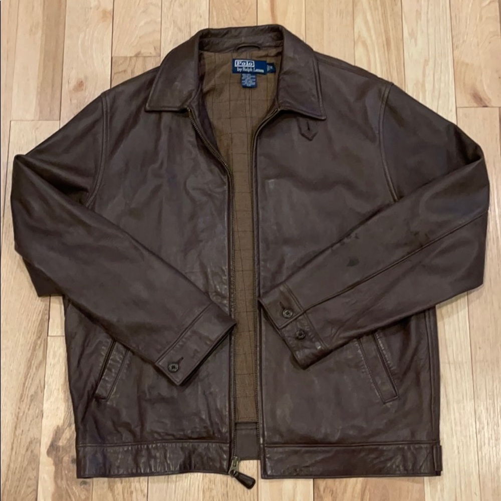 Leather Polo Jacket